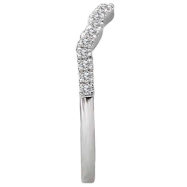 Round Curved Wedding Band