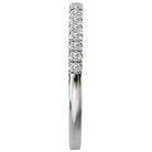 Round Matching Diamond Wedding Band