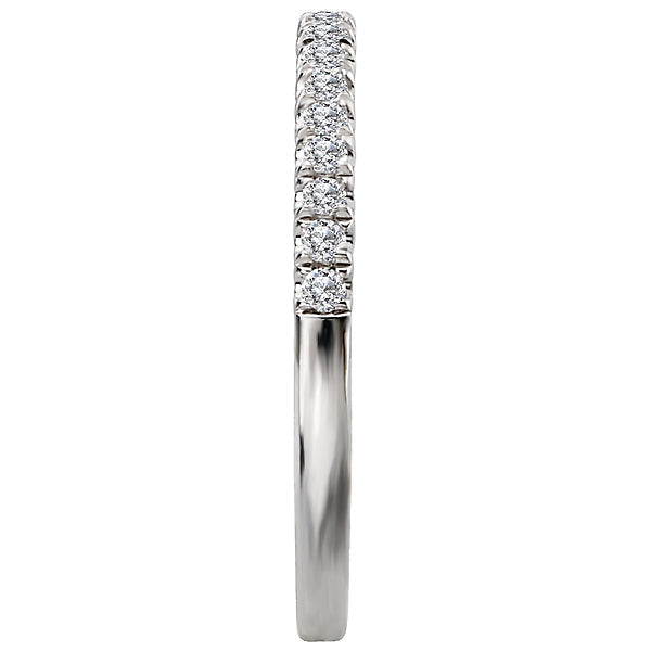 Round Matching Diamond Wedding Band