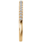Round Matching Diamond Wedding Band