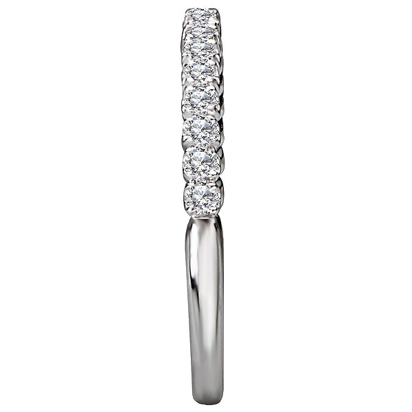 Round Diamond Wedding Band