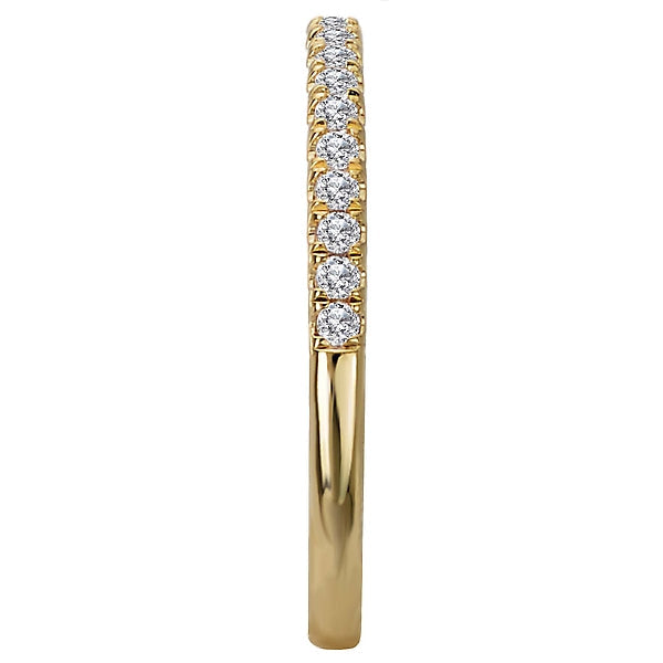 Round Diamond Wedding Band