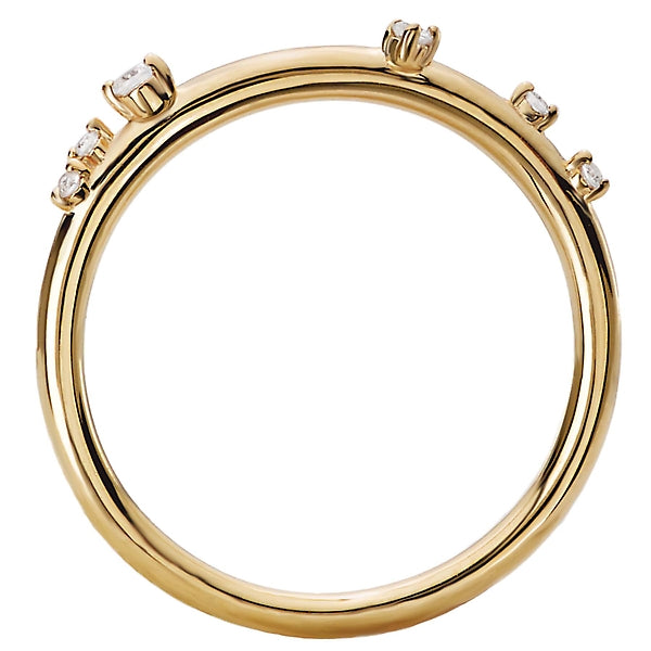 Round Diamond Weddng Ring