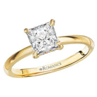 Princess Diamond Hidden Halo Engagement Ring