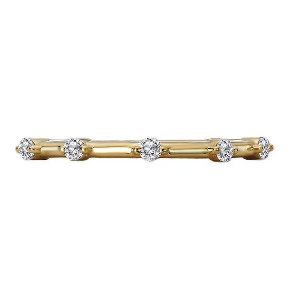 Round Diamond Wedding Band