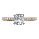 Round Semi-Mount Diamond Engagement Ring
