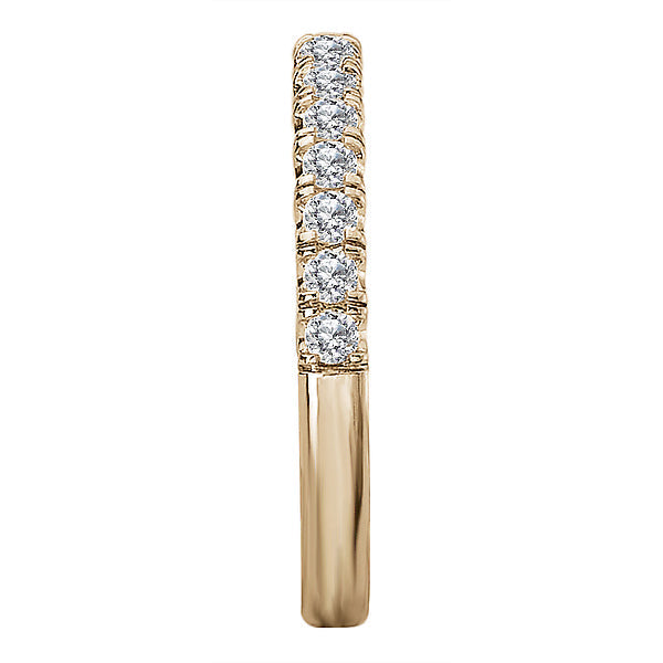 Round Diamond Wedding Band