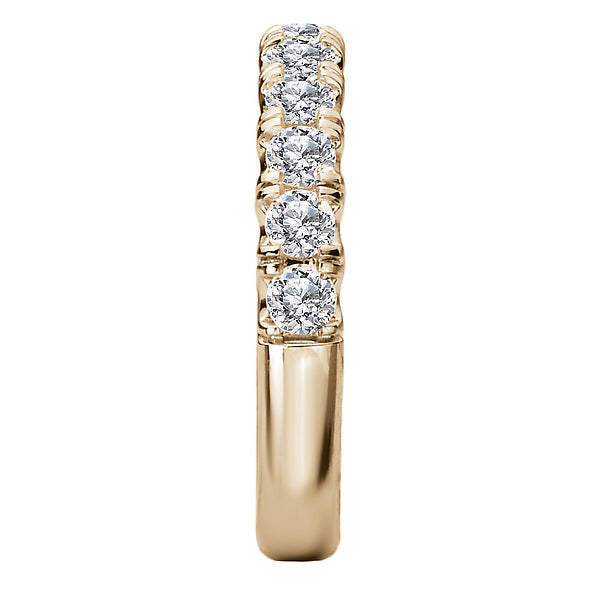 Round Diamond Wedding Band