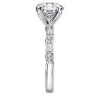 Round Diamond Semi-Mount Engagement Ring
