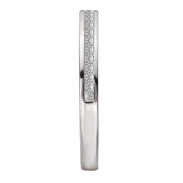 Princess Diamond Straight Wedding Band