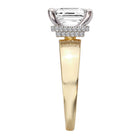 Round Diamond Semi-Mount Hidden Halo Engagement Ring