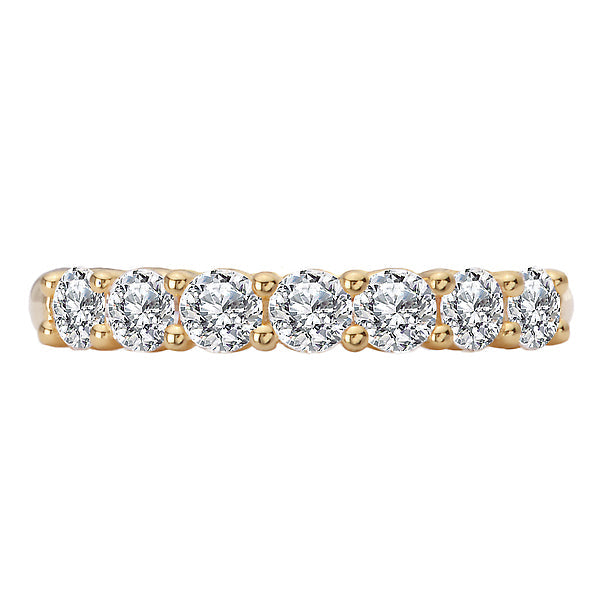Round Diamond Wedding Band