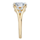 Oval Split Shank Semi-Mount Diamond Engagement Ring
