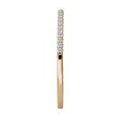 Round Diamond Straight Wedding Band