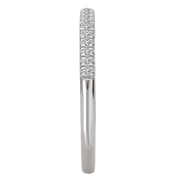 Round Diamond Straight Front Diamond Ring