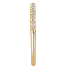 Round Straight Front Diamond Wedding Band