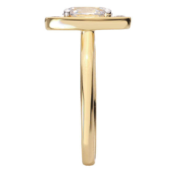 Oval Moval-Shape, Oval Diamond Semi-Mount Engagement Ring