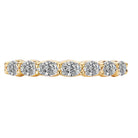 Oval Oval Shaped Diamond Staight Front Wedding Band