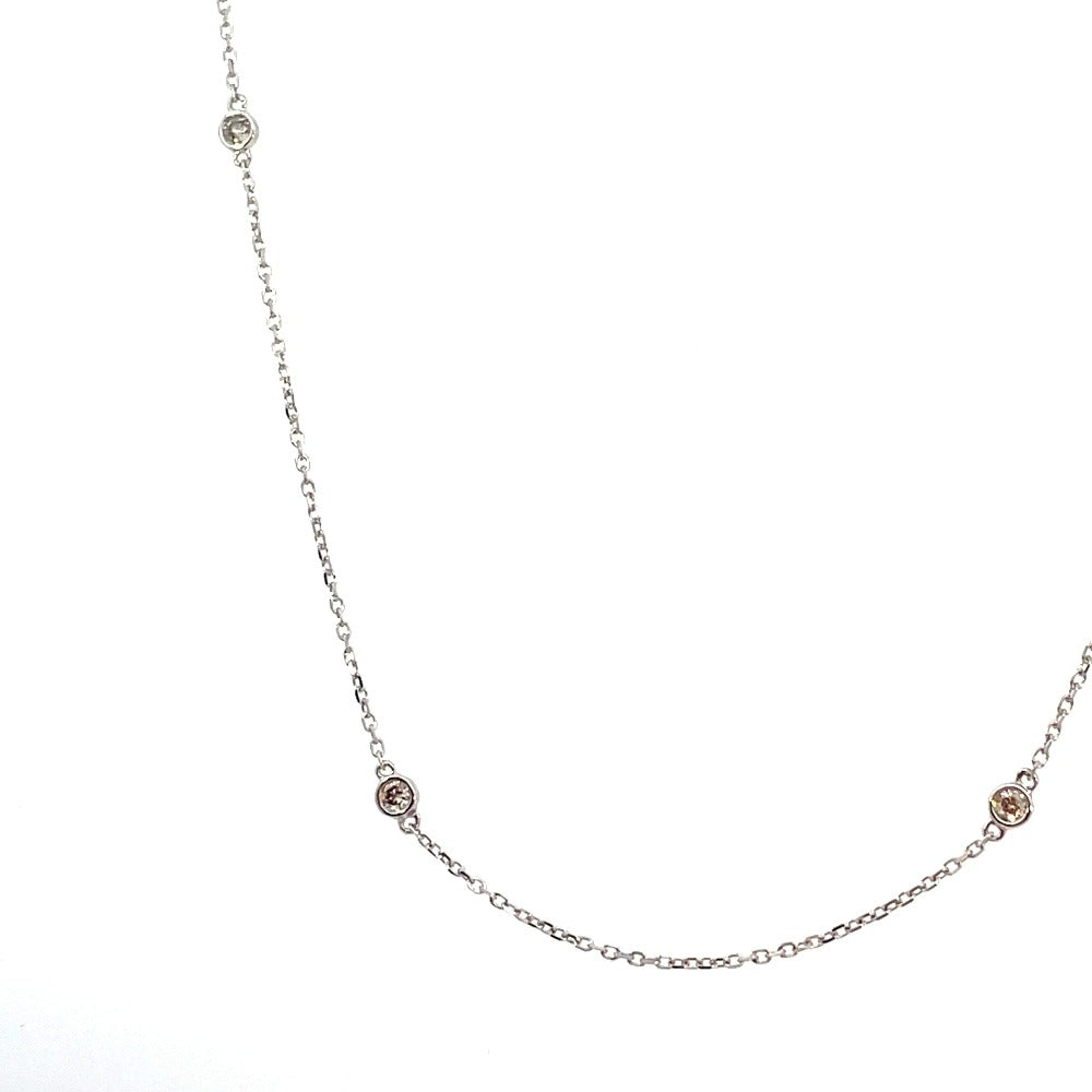 14KW Diamonds by the Yard Necklace 1/4 CTW closer look