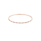 rose gold bangle bracelet with 13 diamonds