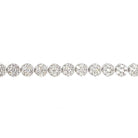 14KW Lab Grown Diamond Cluster Tennis Bracelet 3.49 CTW