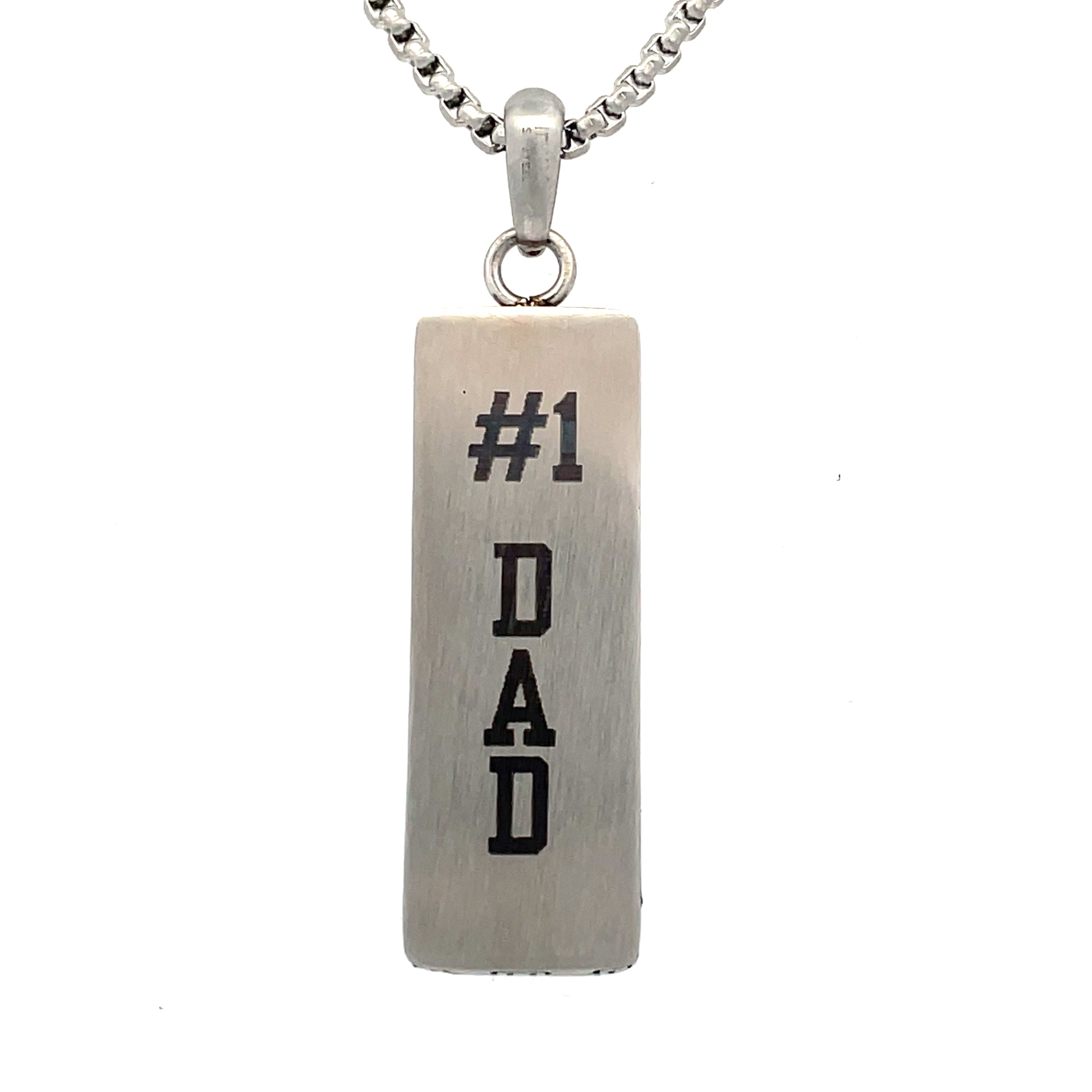 Stainless Steel Engravable Bar Pendant