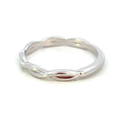 14K White Gold Twisted Band side 2
