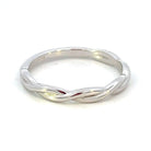 14K White Gold Twisted Band side 1