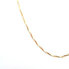 14K Yellow Gold Infinity Chain Closer up