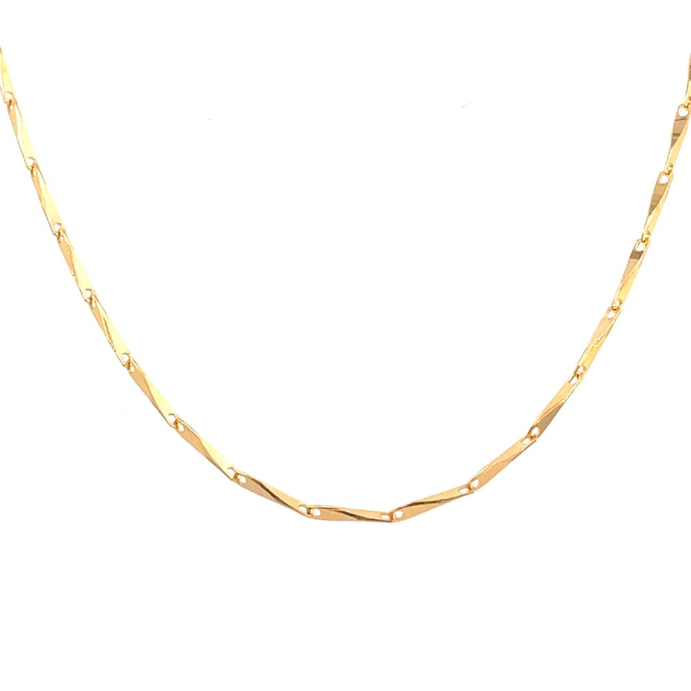 14K Yellow Gold Infinity Chain