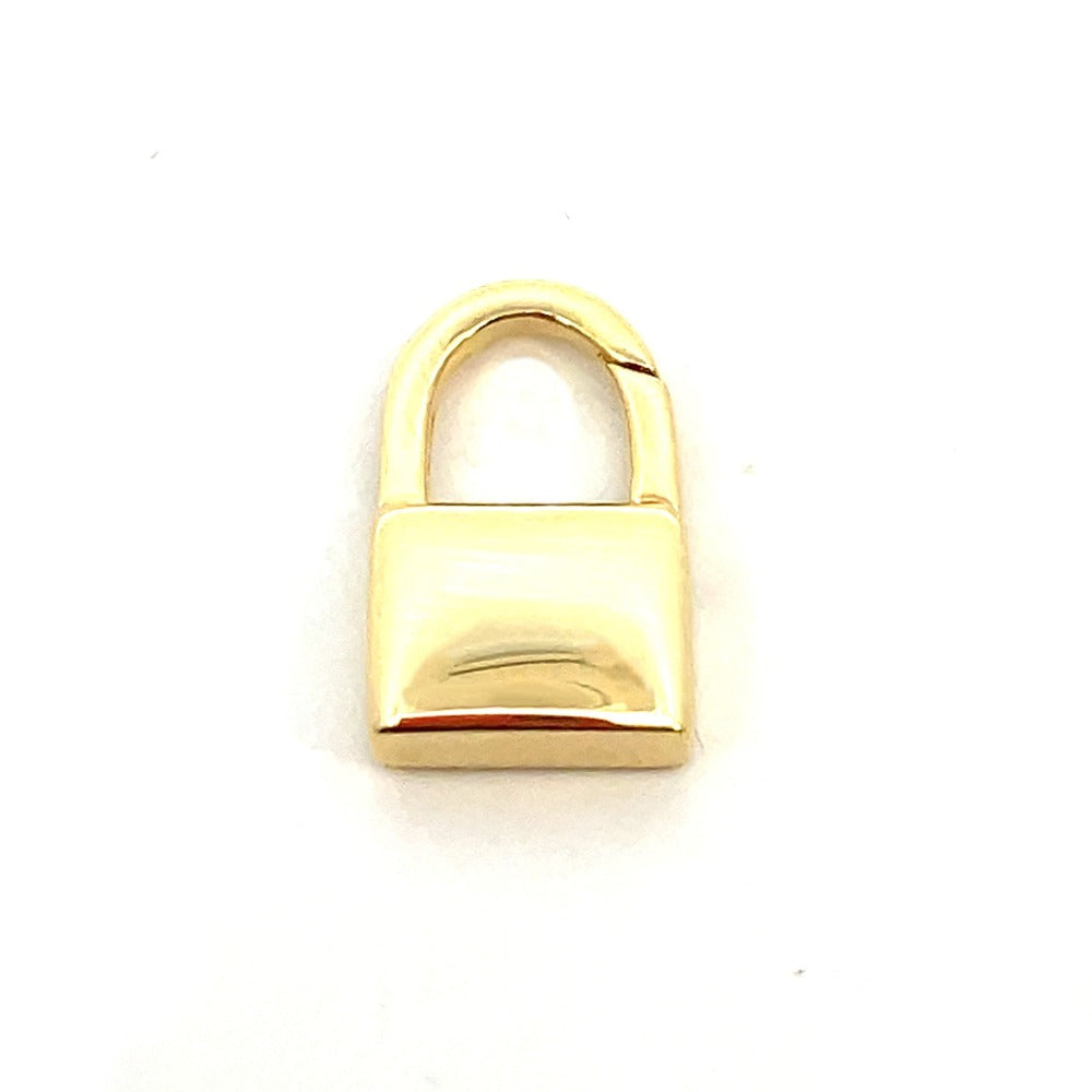 PADLOCK CHARM IN BRASS - GOLD