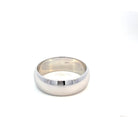 front view of 10kw 7mm half round wedding band