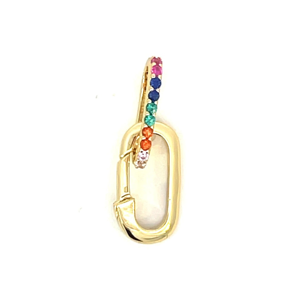Ania Haie Sterling Silver Rainbow Charm Connector with Gold Overlay