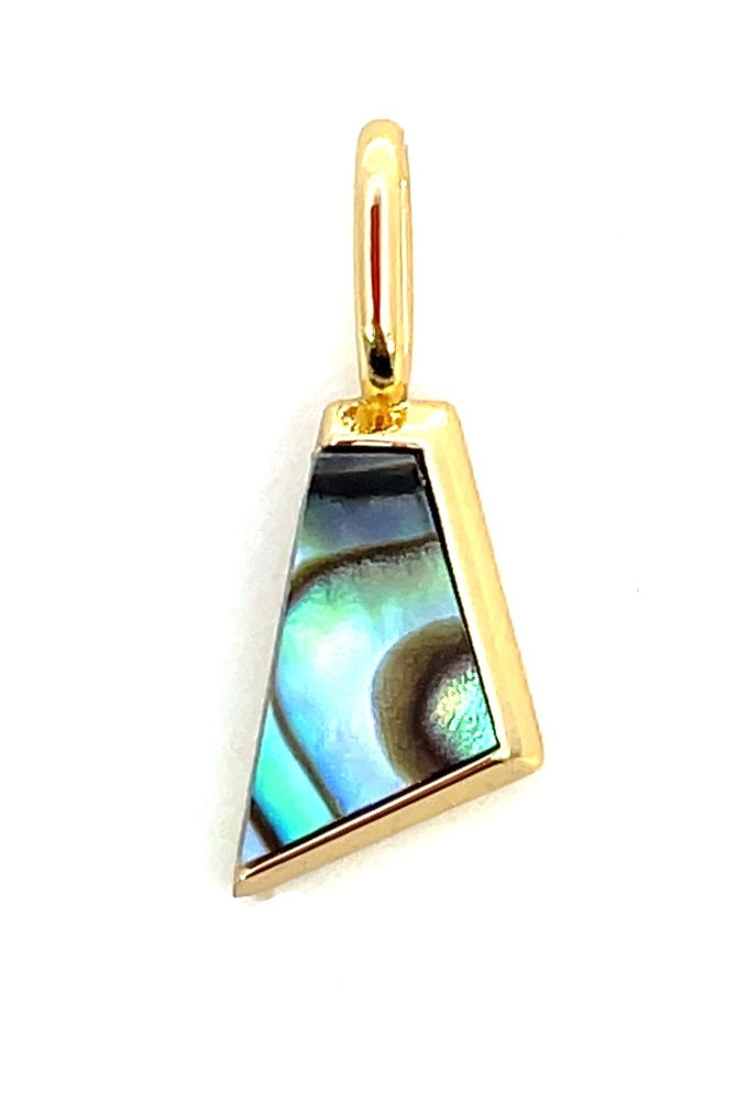 Ania Haie Sterling Silver Abalone Charm with Gold Overlay