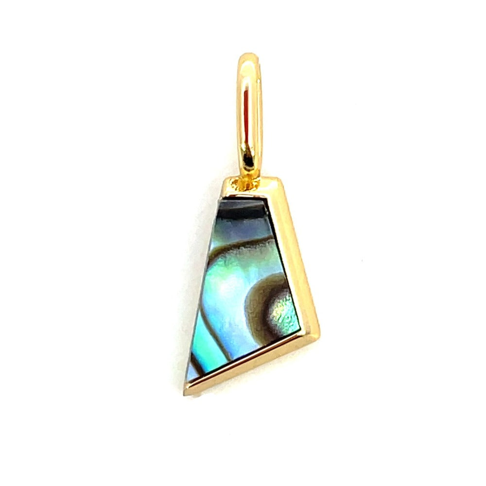 Ania Haie Sterling Silver Abalone Charm with Gold Overlay