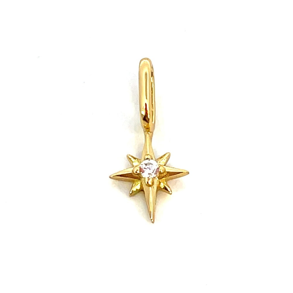 Ania Haie Sterling Silver Star Charm with Gold Overlay
