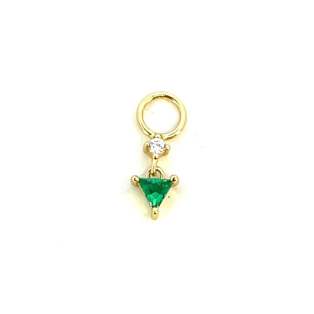Ania Haie Sterling Silver Green and Sparkle Earring Charm