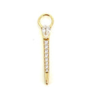Ania Haie Sterling Silver Sparkle Bar Earring Charm with Gold Overlay