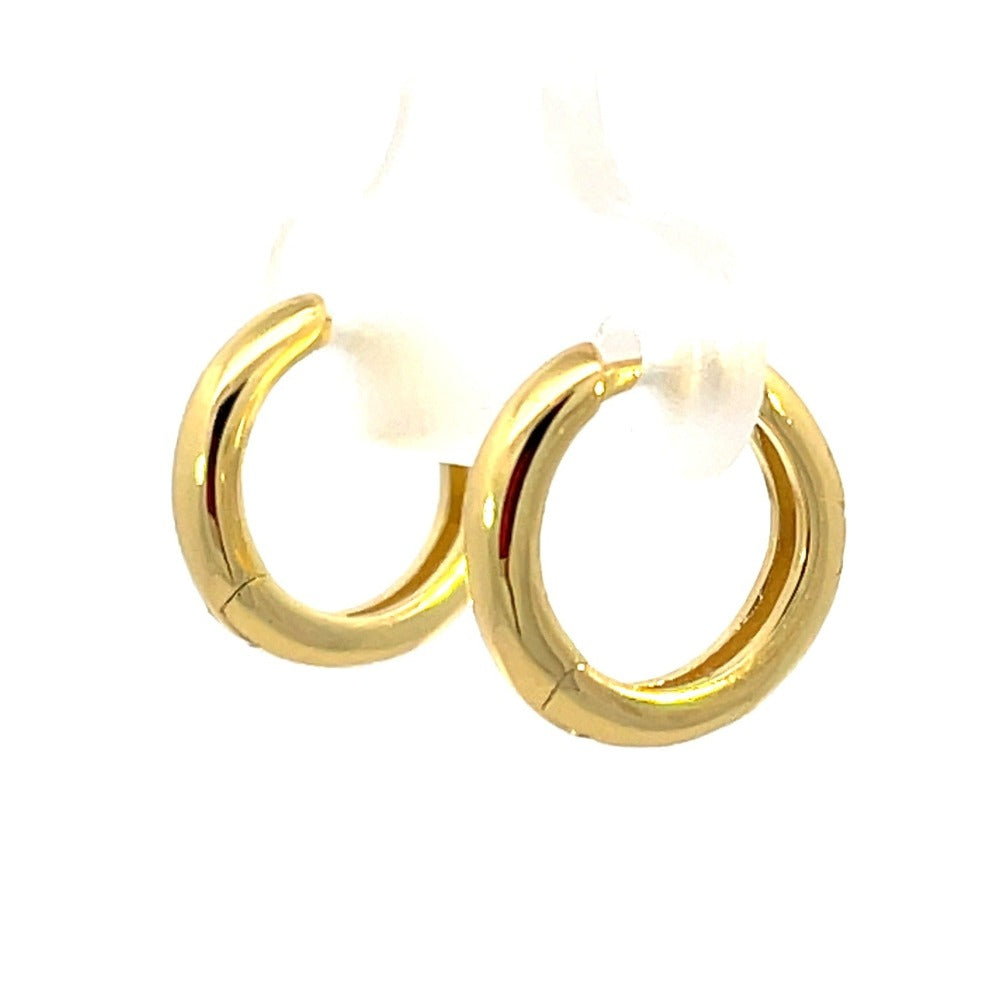 Ania Haie Sterling Silver Star Huggie Hoop Earrings with Gold Overlay backs