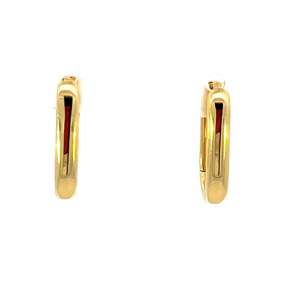 Ania Haie Sterling Silver Oval Hoop Earrings with Gold Overlay