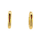 Ania Haie Sterling Silver Oval Hoop Earrings with Gold Overlay