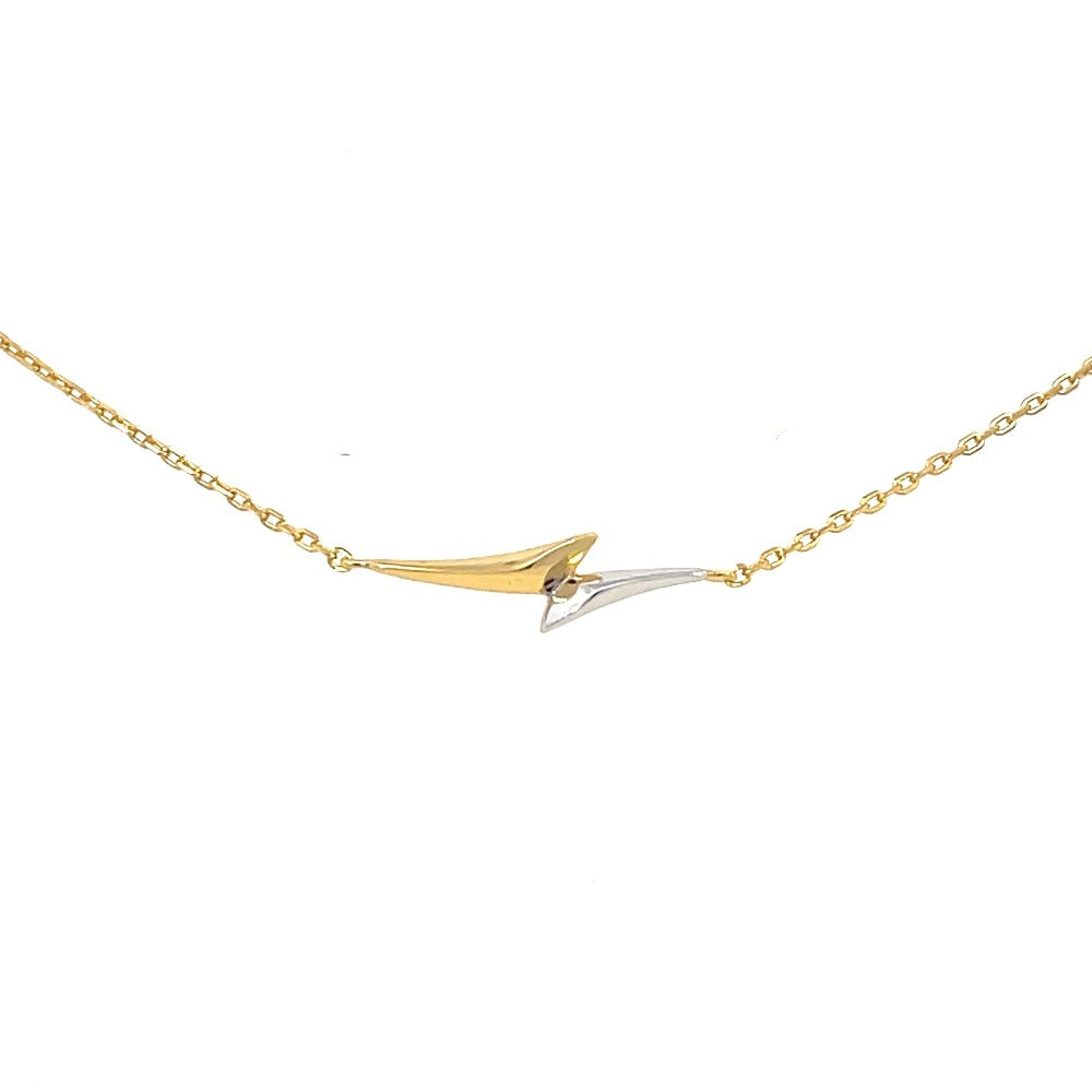 Ania Haie Sterling Silver Arrow Chain Bracelet with Gold Overlay
