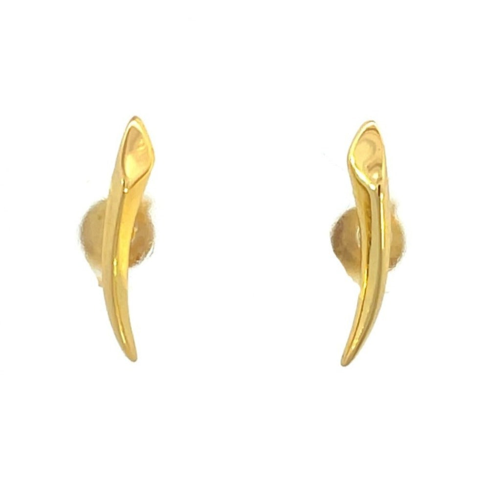 Ania Haie Sterling Silver Arrow Climber Earrings with Gold Overlay