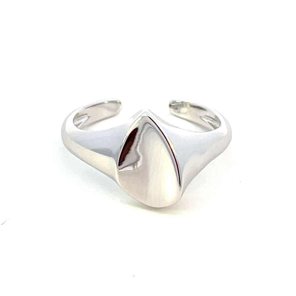 Ania Haie Sterling Silver Adjustable Arrow Signet Ring