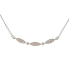 10K Gold Diamond Fashion Necklace in white gold
