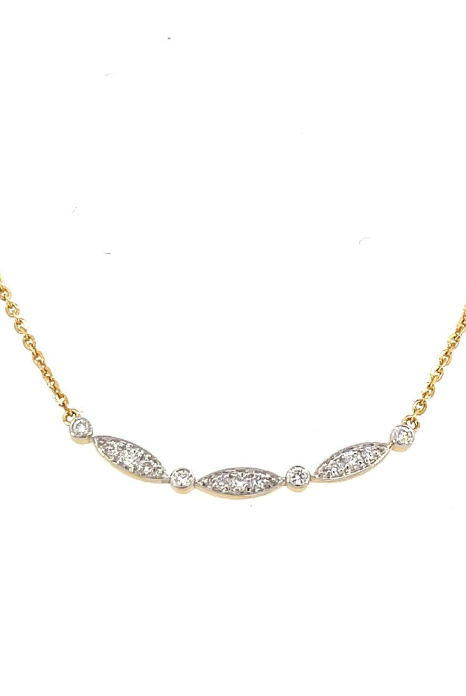 10K Gold Diamond Fashion Necklace