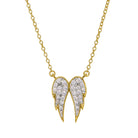Micropave Angel Wings Necklace (BL2438NG)