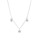 Three Stone Dangle Necklace (BL2450N)