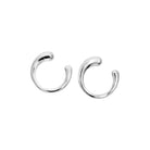 Tapered 3/4 Open Circle Stud Earrings (BL3008E)