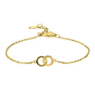 Interlocking Circles Cable Bracelet (BL3014BG)